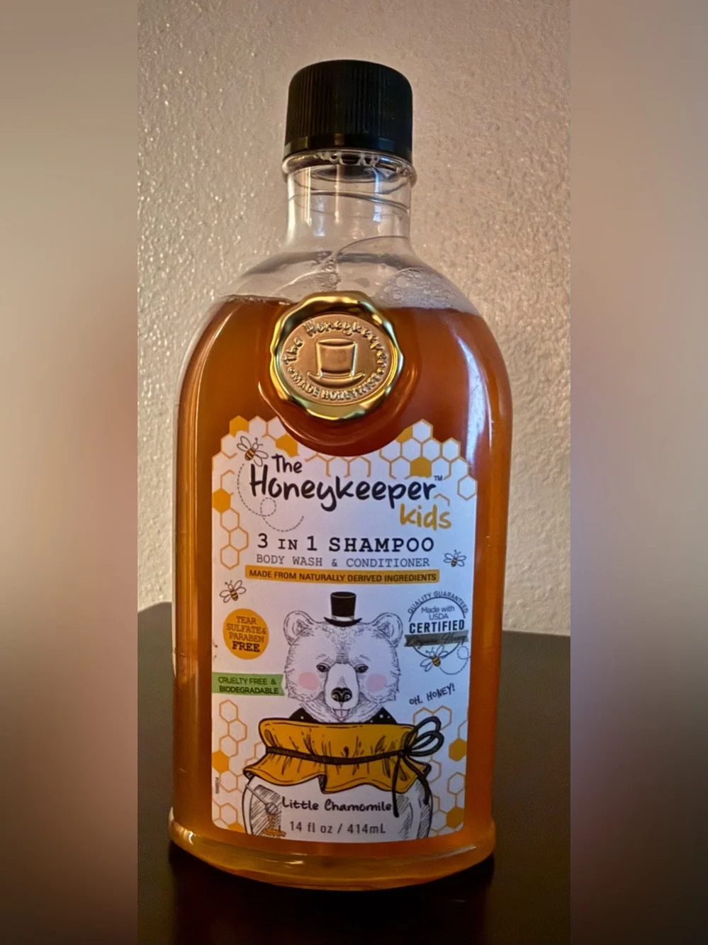 The Honeykeeper Kids 3-in-1 Shampoo Body Wash Conditioner | Little Chamomile